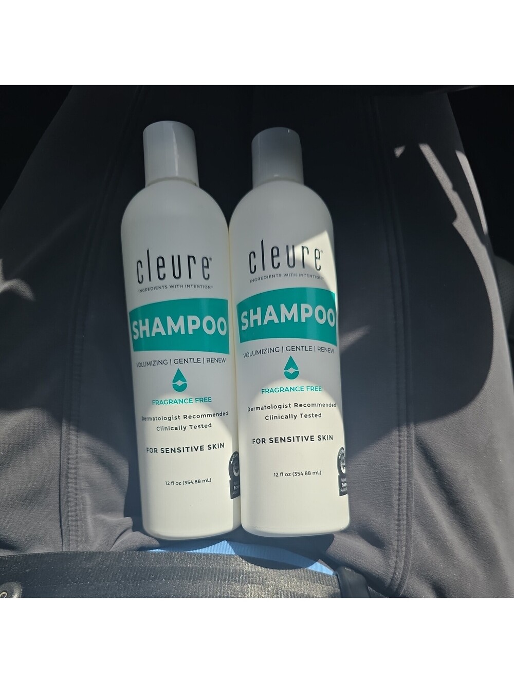 (2) bottles 5Cleure Fragrance Free Shampoo Volumizing Sensitive Skin 12oz Sealed